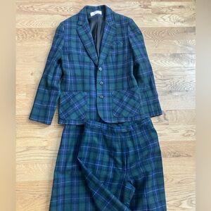Pendleton Women’s Wool Three-Piece Plaid Suit sz 4-6